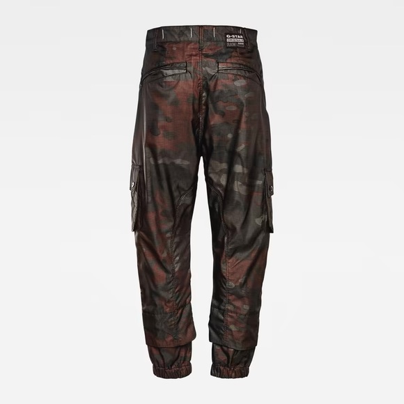 NWT G-Star E Boyfriend Mid Cargo Pants - Silkscreen Ripstop Print - Picture 5 of 16